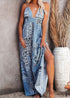 Blue Boho Maxi Dress